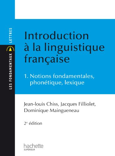 Introduction a la linguistique francaise