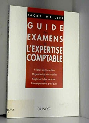 Guide des examens de l'expertise comptable