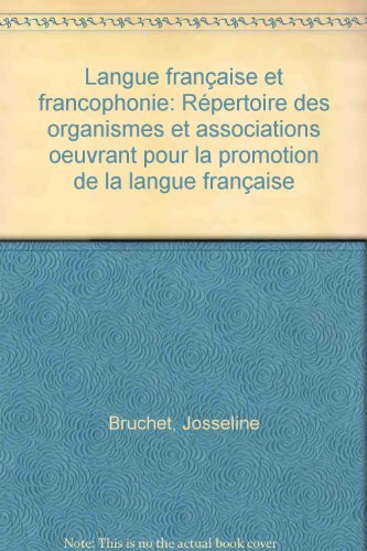 Langue française et la francophonie