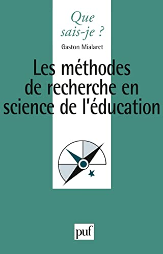 Méthodes de recherche en sciences de l'éducation