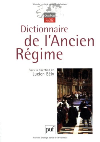Dictionnaire de l'Ancien Régime