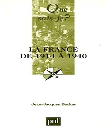 La France de 1914 à 1940