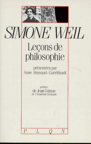 Leçons de philosophie de Simone Weil