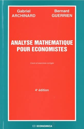 Analyse mathematique pour économistes