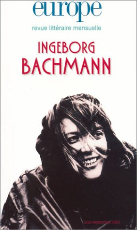 Europe ingeborg bachmann n 892-893 aout septembre 2003